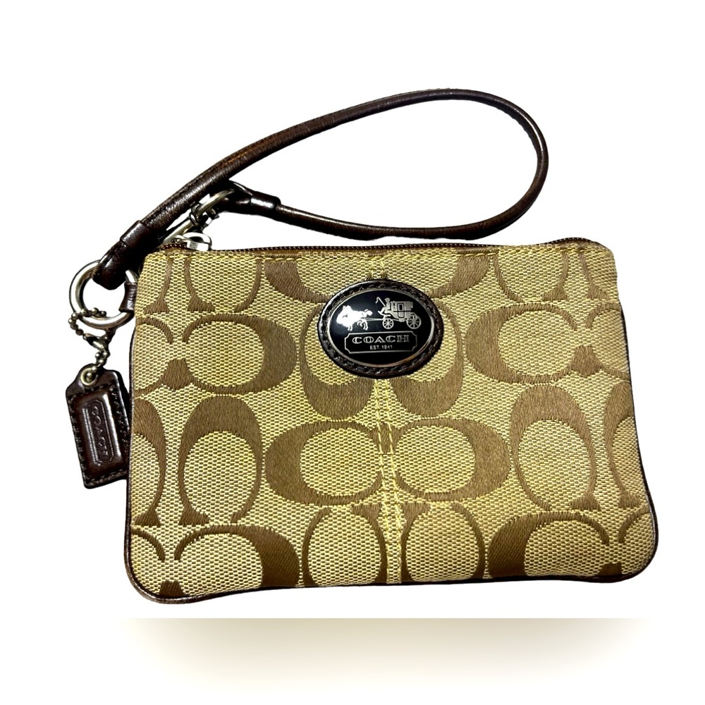 Coach “Sutton” Signature C Logo
 Small Wallet / Wristlet